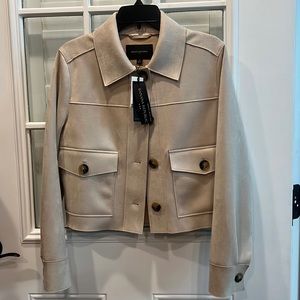 Banana Republic fake suede jacket size small and matching pants size 6 NWT